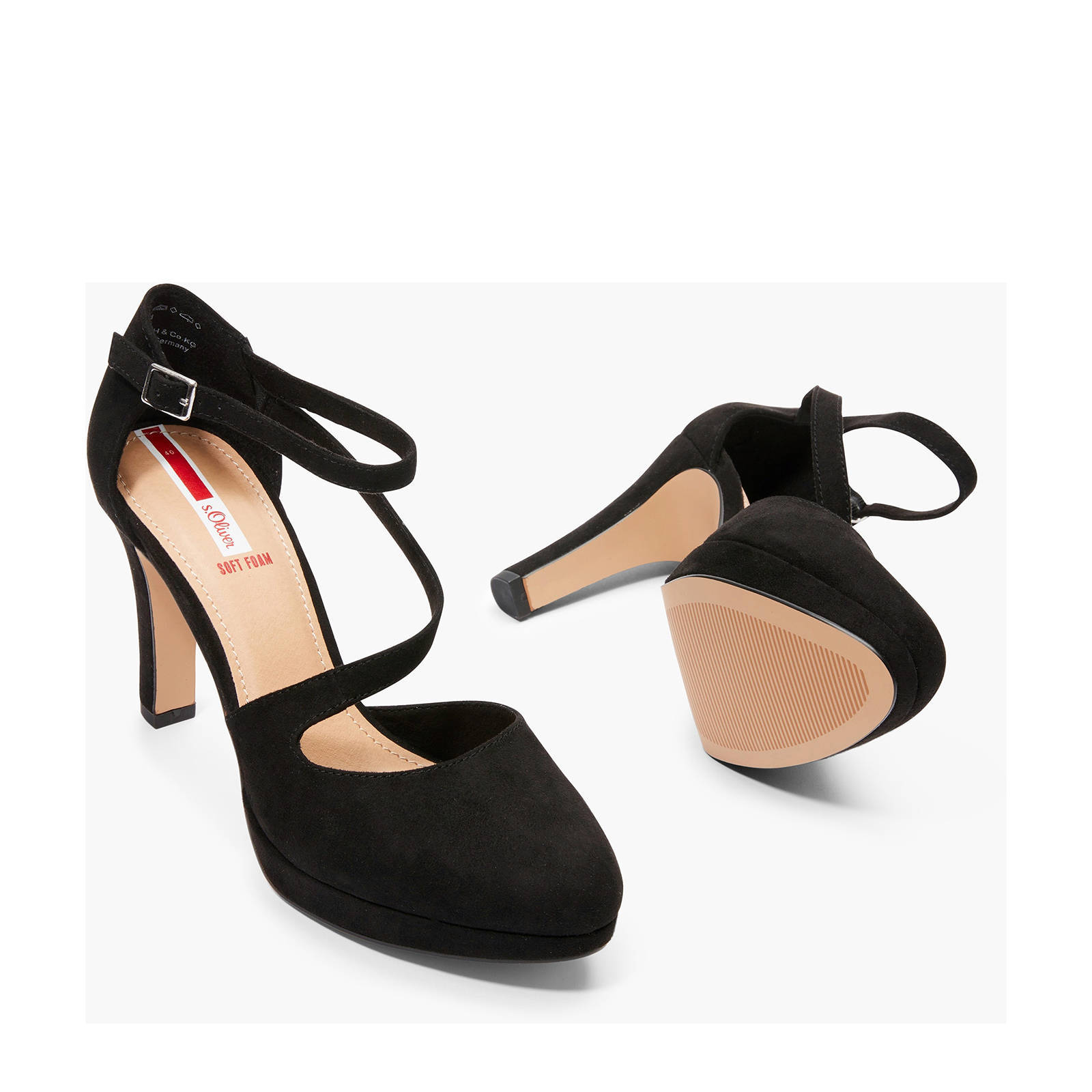 S oliver pumps online zwart