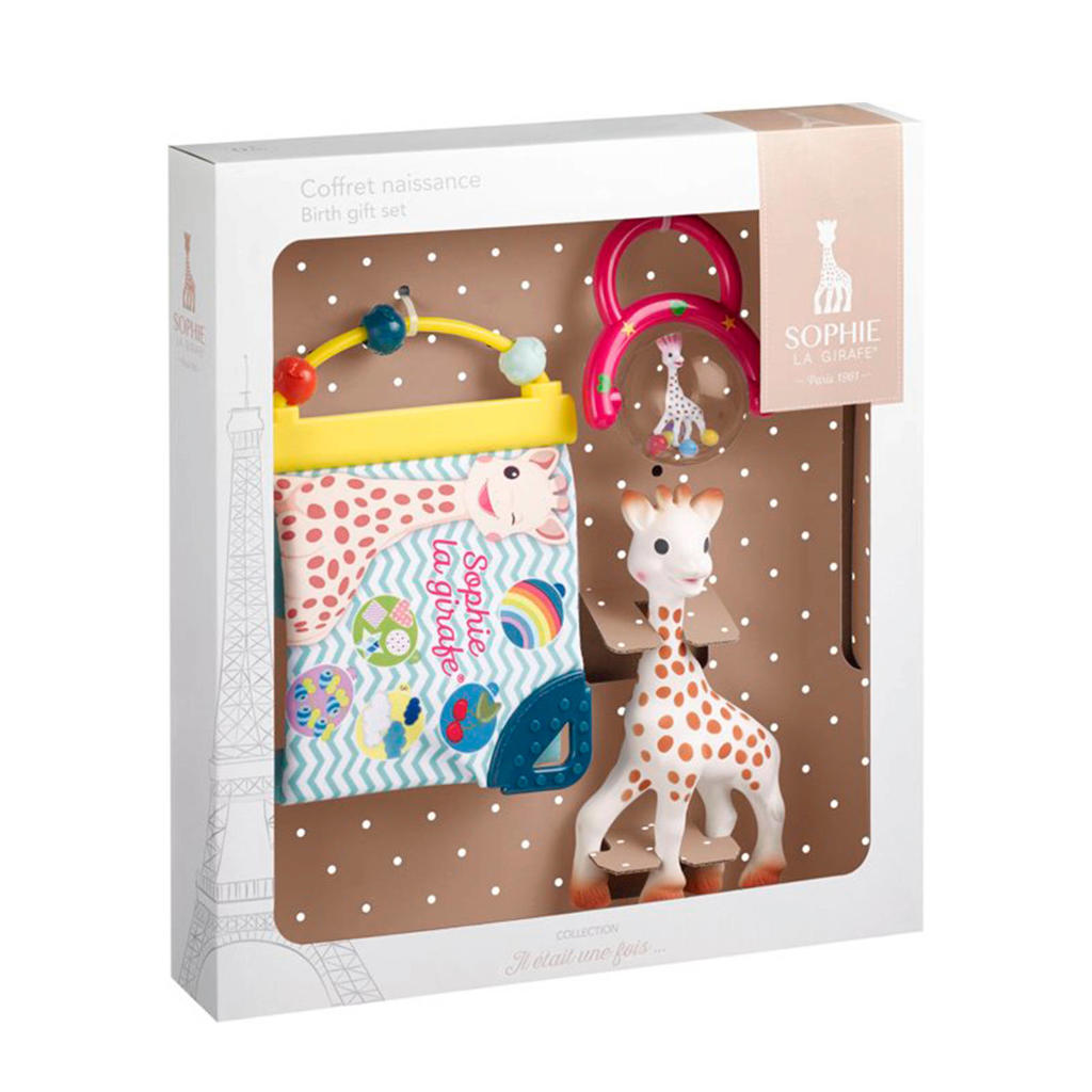 Sophie de Giraf geboorteset in witte geschenkdoos