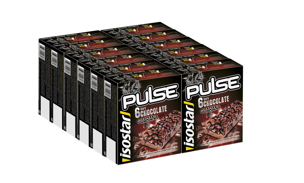 Isostar Sportbar Pulse chocolade 12x6st