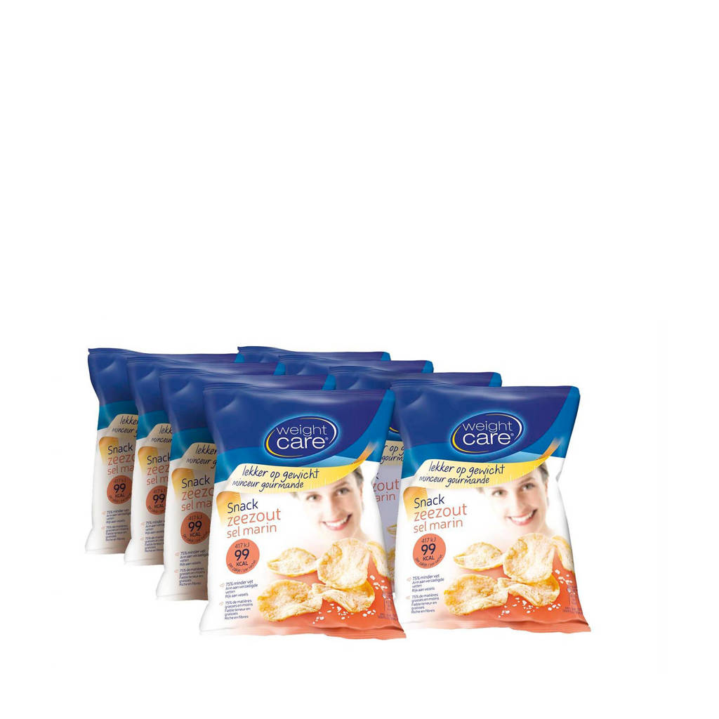 Weight Care Snack Chips zeezout- 8 uitdeelzakjes