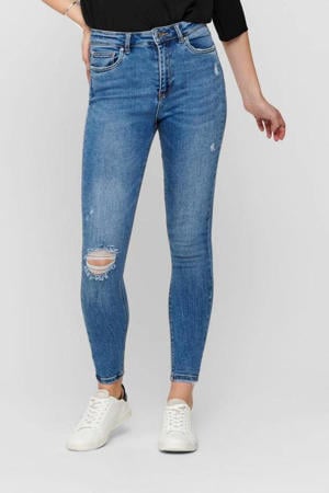 high waist skinny jeans ONLMILA blue medium denim