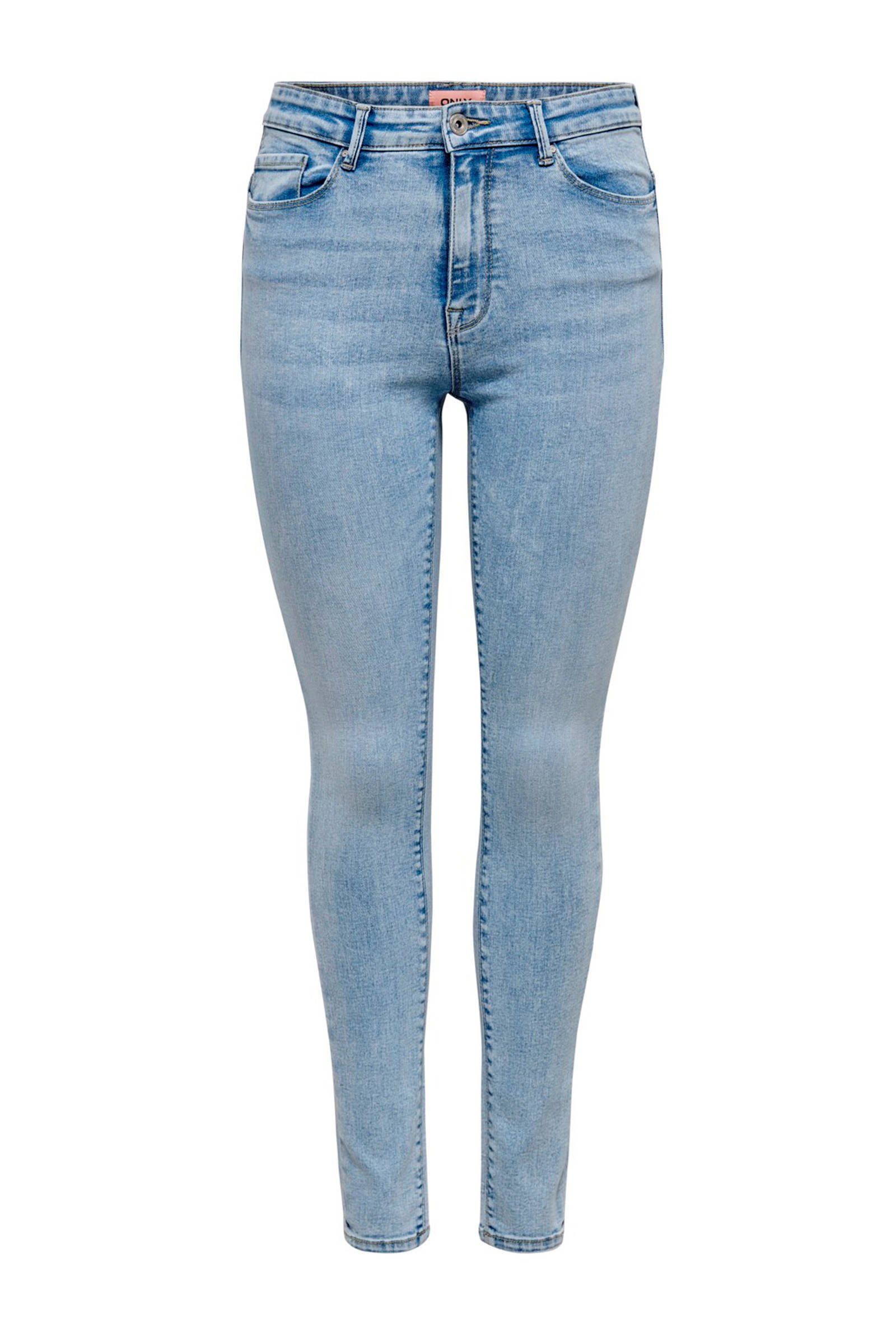 ONLY high waist skinny jeans ONLPAOLA blue light denim | wehkamp