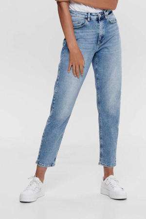 high waist mom jeans ONLVENEDA light blue denim