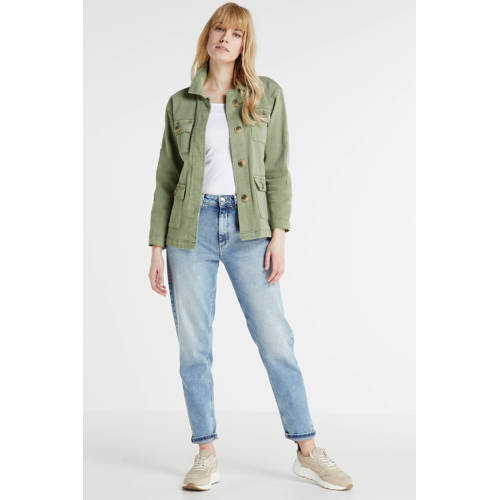 ONLY high waist mom jeans ONLVENEDA light blue denim afbeelding