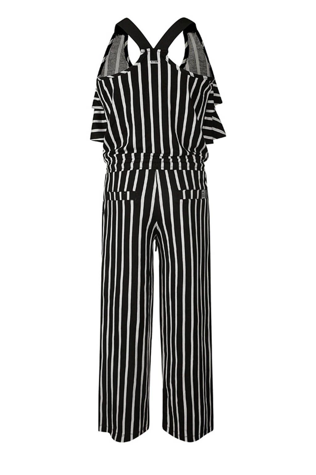 Retour Denim gestreepte jumpsuit zwart/wit wehkamp