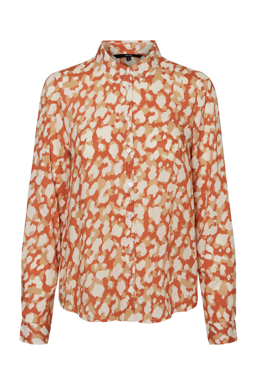 VERO MODA blouse met all over print oranje/beige, Oranje/beige
