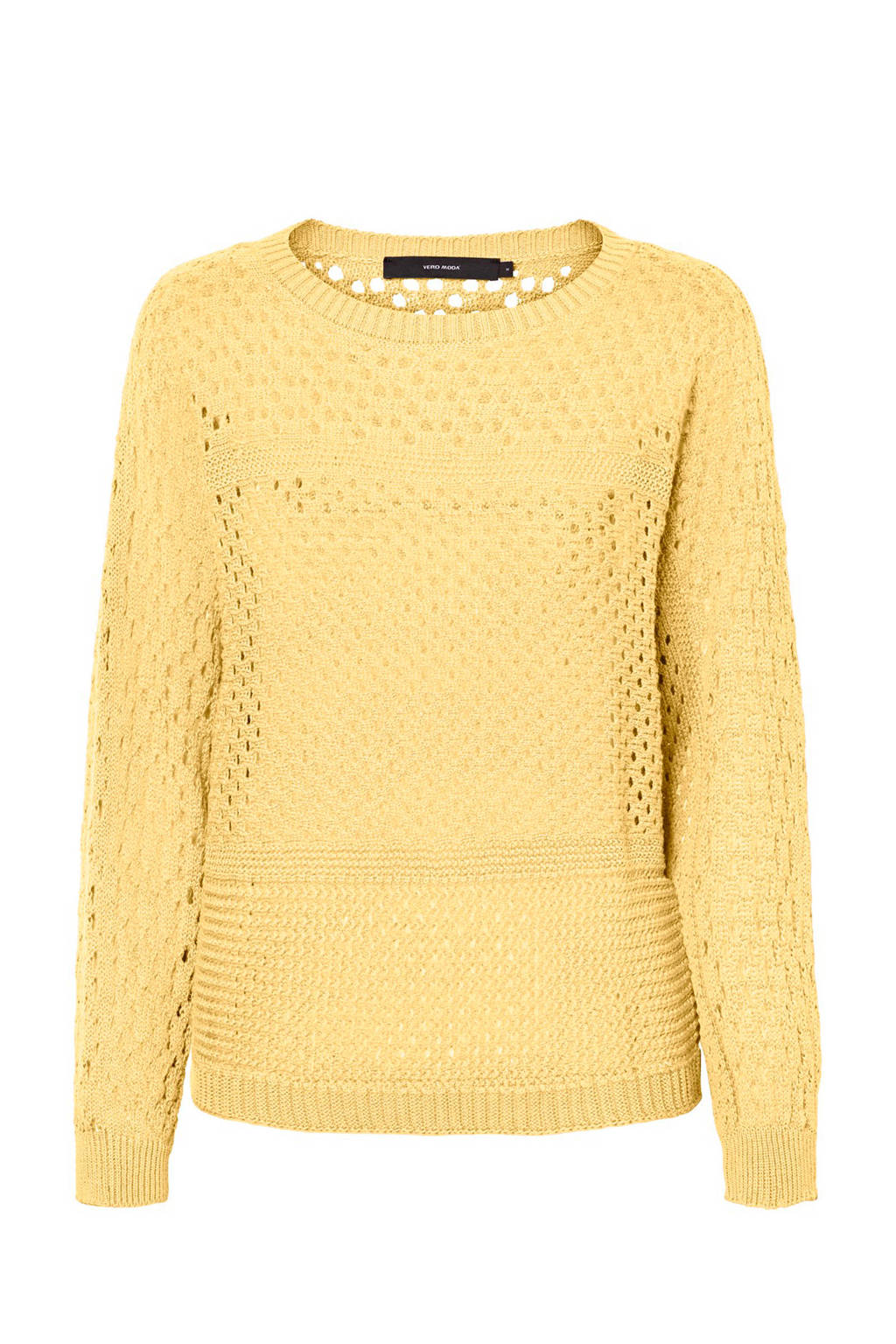 VERO MODA grofgebreide trui geel, Geel