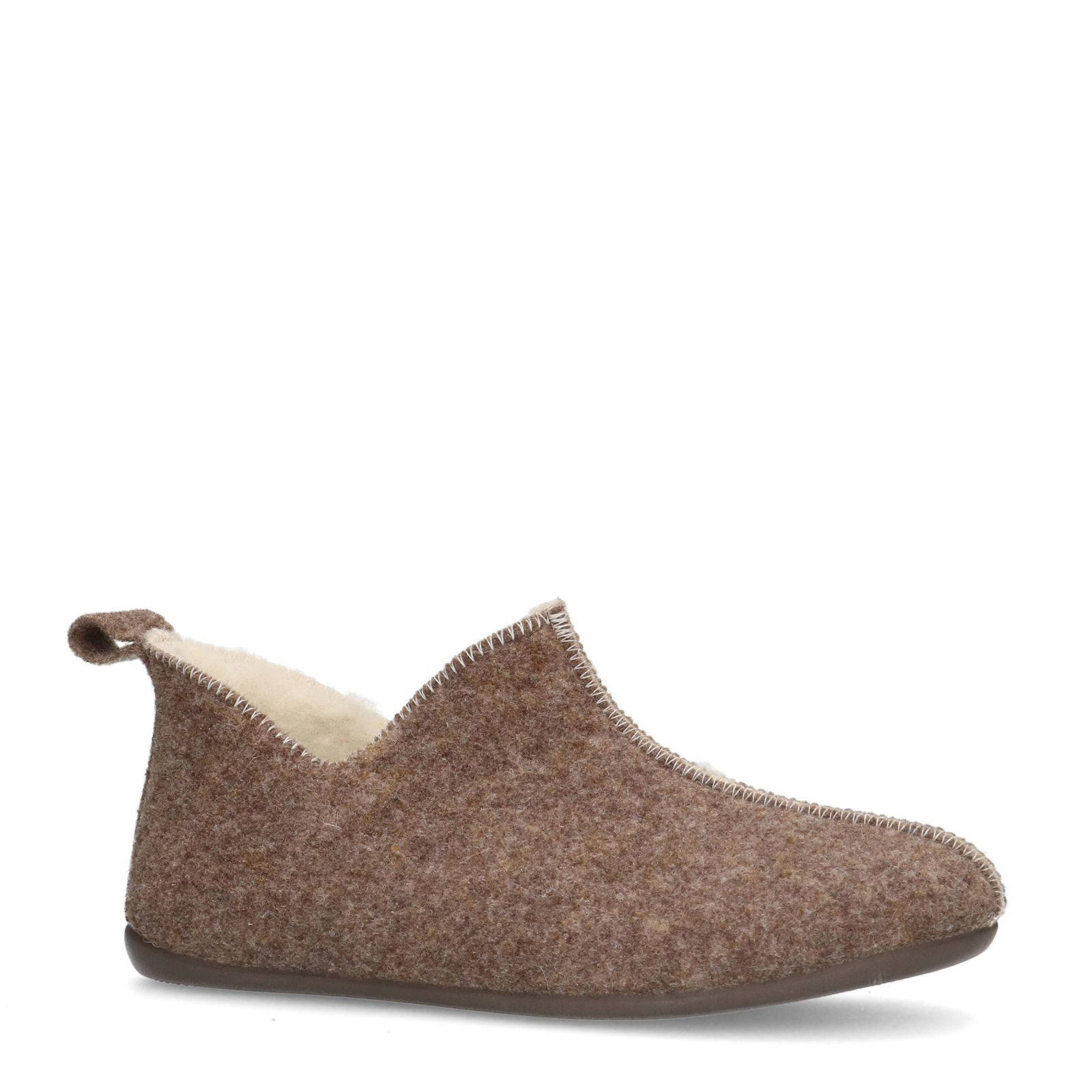 Manfield pantoffels beige | wehkamp