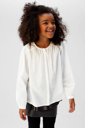 blouse met strass steentjes wit