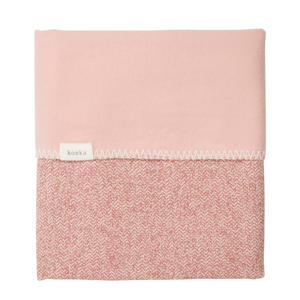 Vigo flanel baby wiegdeken Old Pink 75x100 cm