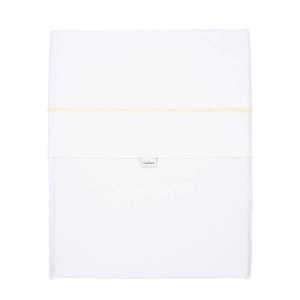 Koeka Herringbone baby ledikantlaken Ochre 110x140 cm