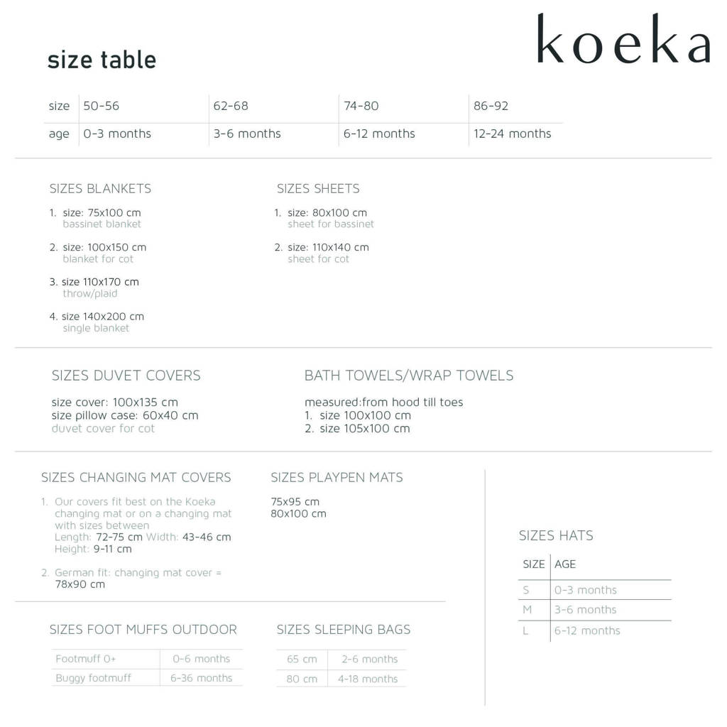 Koeka Antwerp baby wiegdeken Old Baby Pink 75x100 cm, old baby pink/pebble
