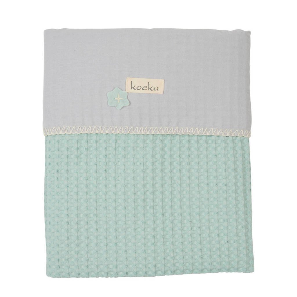 Koeka Antwerp baby wiegdeken Misty Mint 75x100 cm
