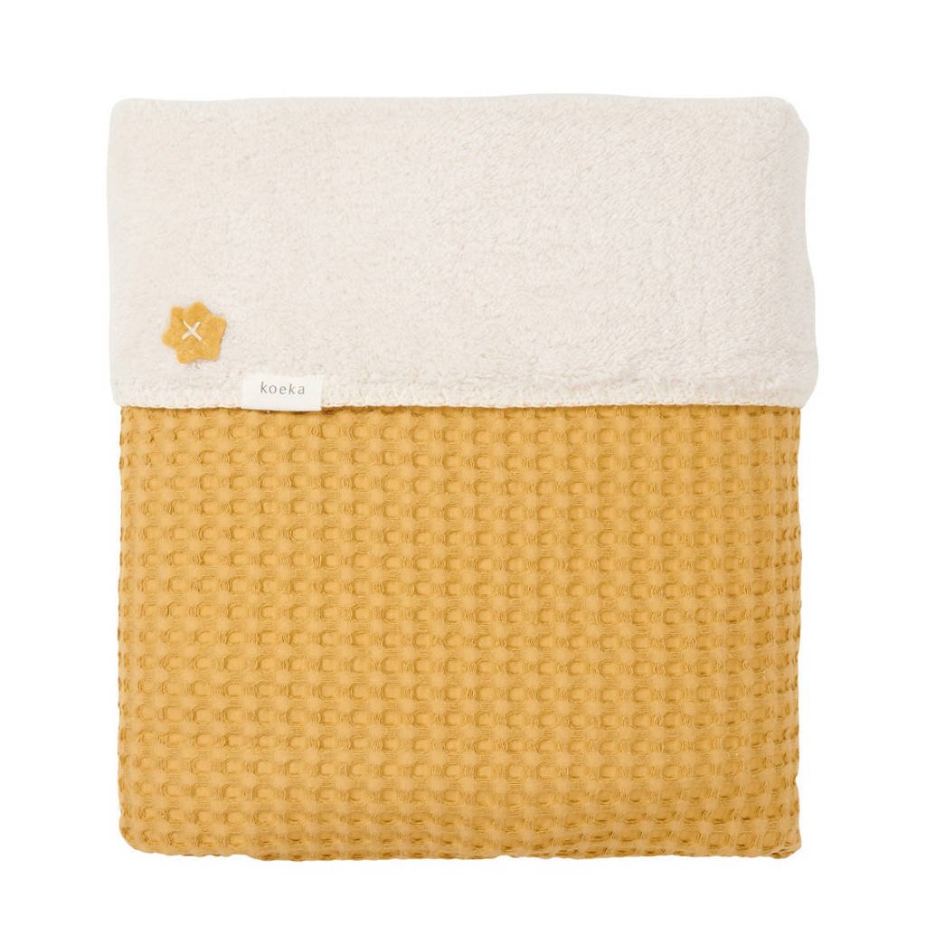 Koeka Oslo Teddy baby wiegdeken 75x100 cm Ochre