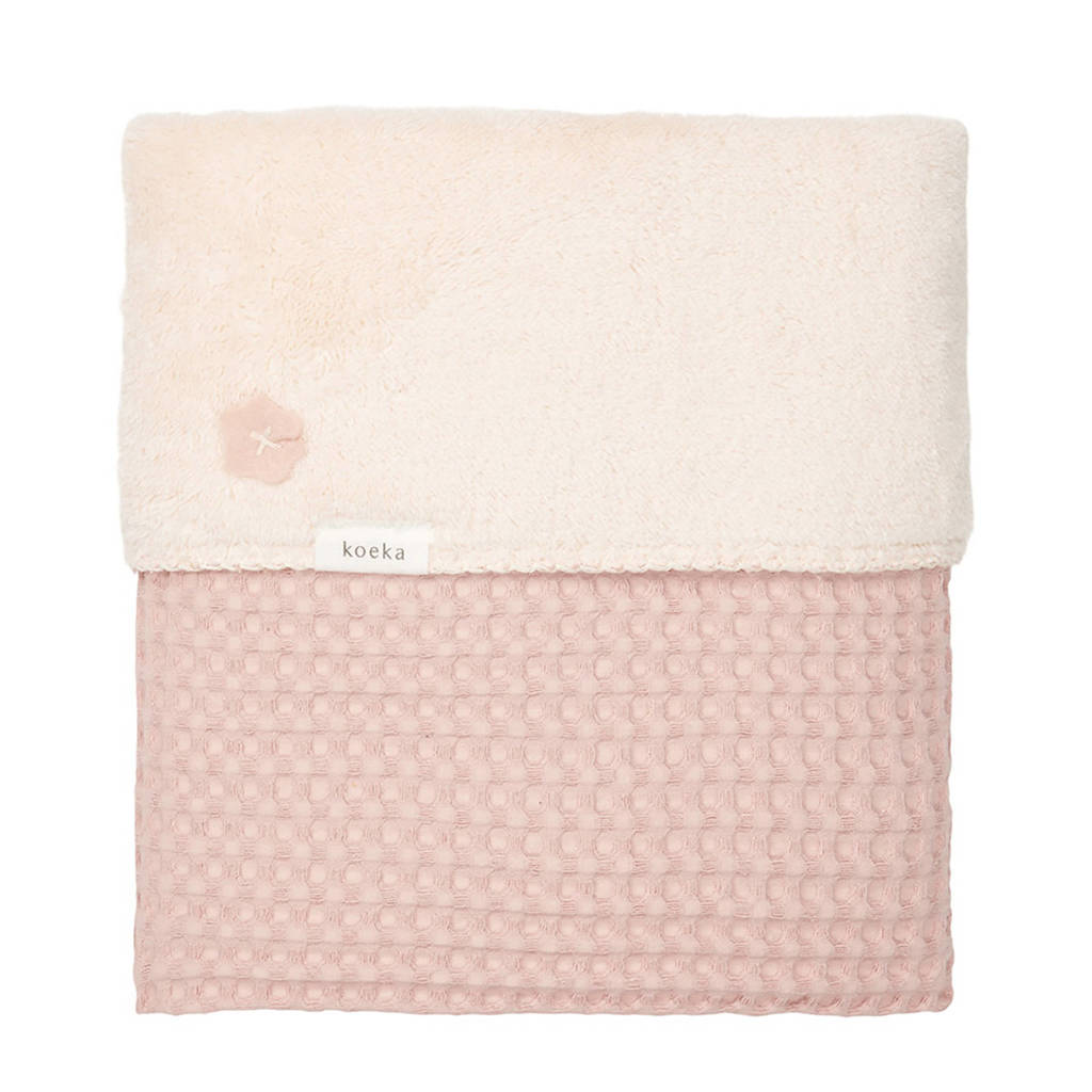 Koeka Oslo baby ledikantdeken Shadow Pink 100x150 cm, Roze