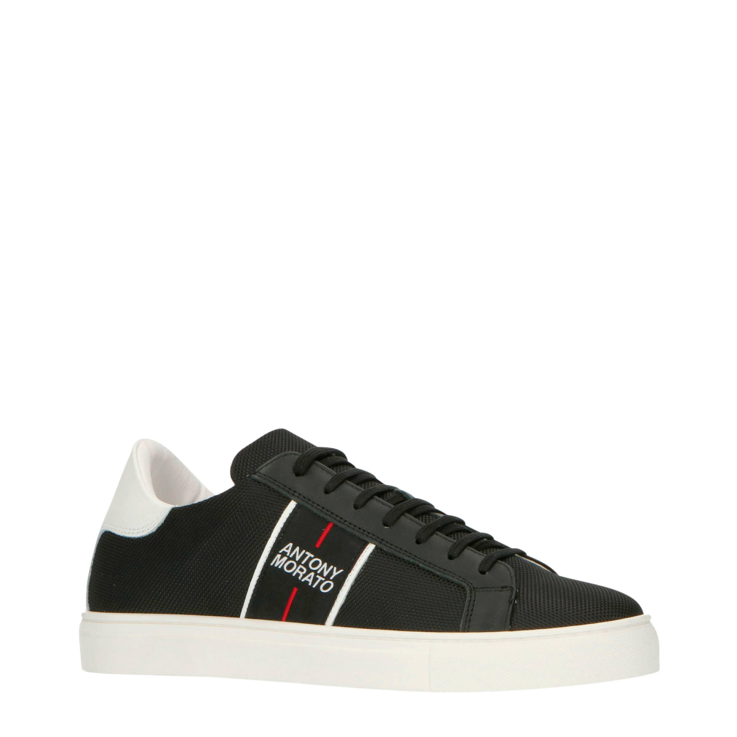 Antony Morato leren sneakers zwart | wehkamp