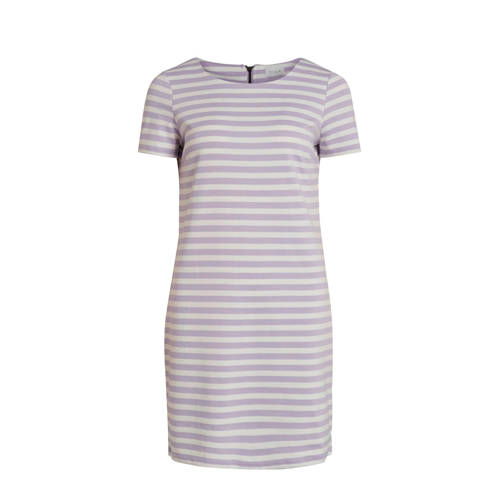 VILA gestreepte jersey jurk paars VILA gestreepte jersey jurk paars