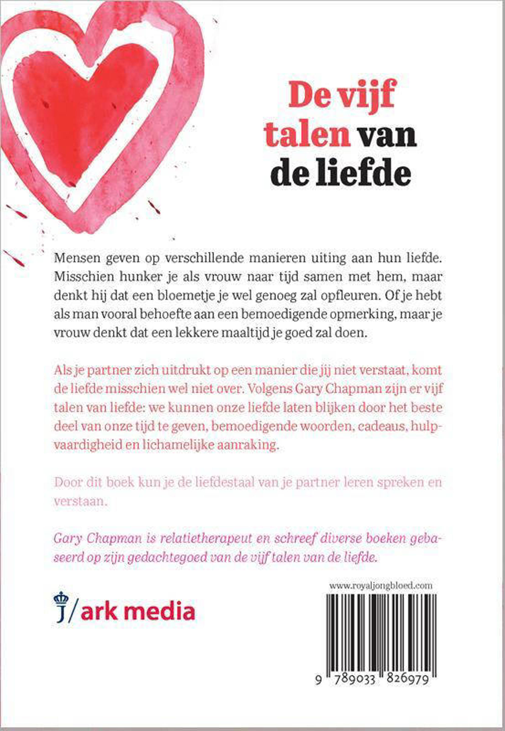 Gary Chapman De vijf talen van de liefde wehkamp