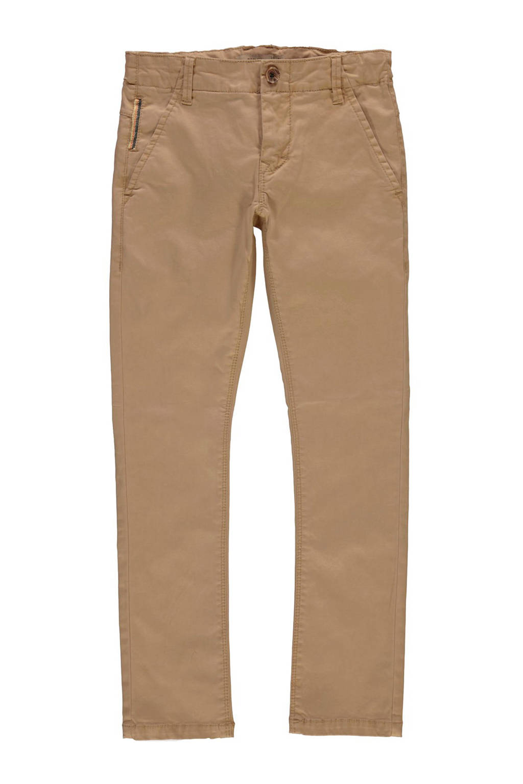 NAME IT KIDS slim fit broek bruin, Bruin