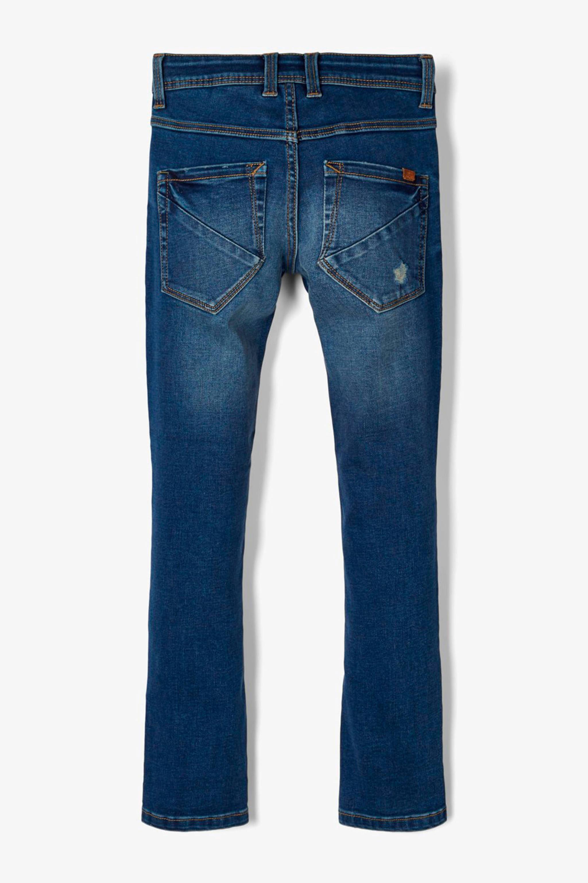 JEAN SKINNY FILLE VERTBAUDET - Taille Élastiquée, Denim 98% Coton, Coupe Ajustée, Bleu
