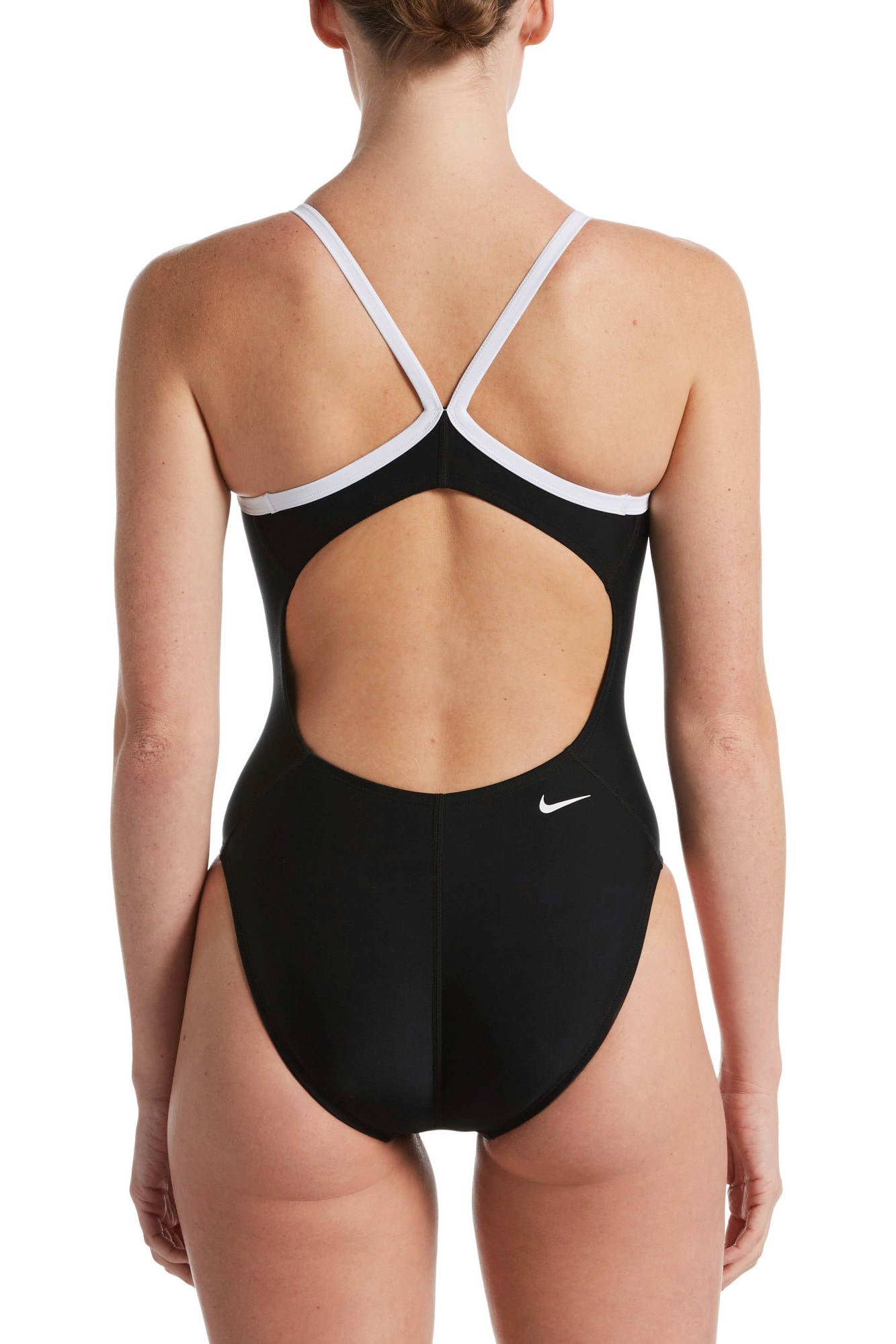 Nike sportbadpak Tilt zwart/wit | wehkamp