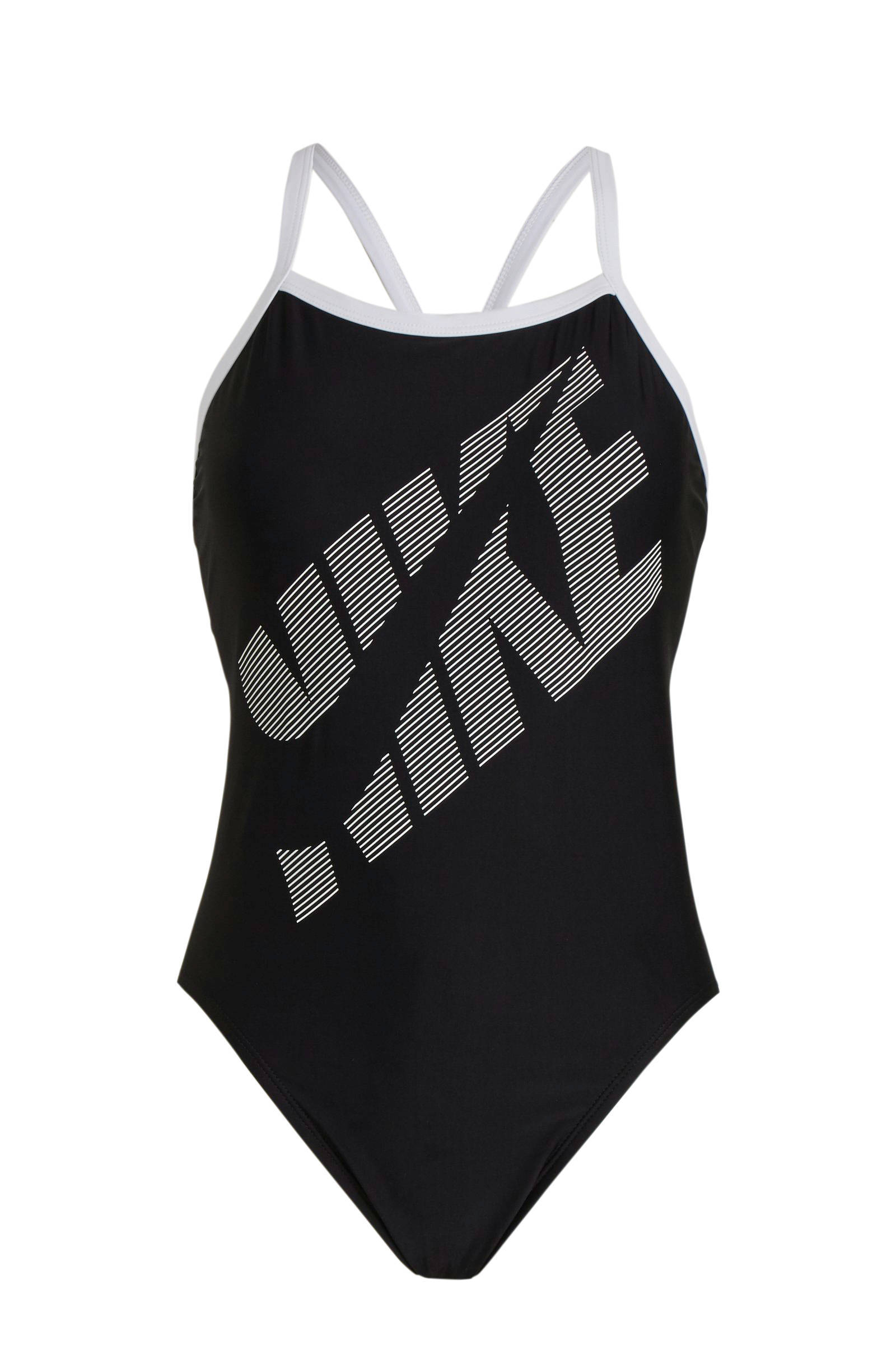Nike sportbadpak Tilt zwart/wit | wehkamp