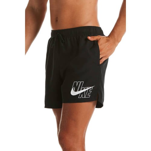 Nike zwemshort Logo Lap 5' zwart/wit