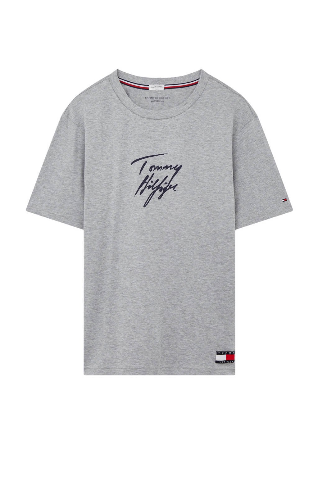 Tommy Hilfiger T-shirt met printopdruk grijs, Grijs