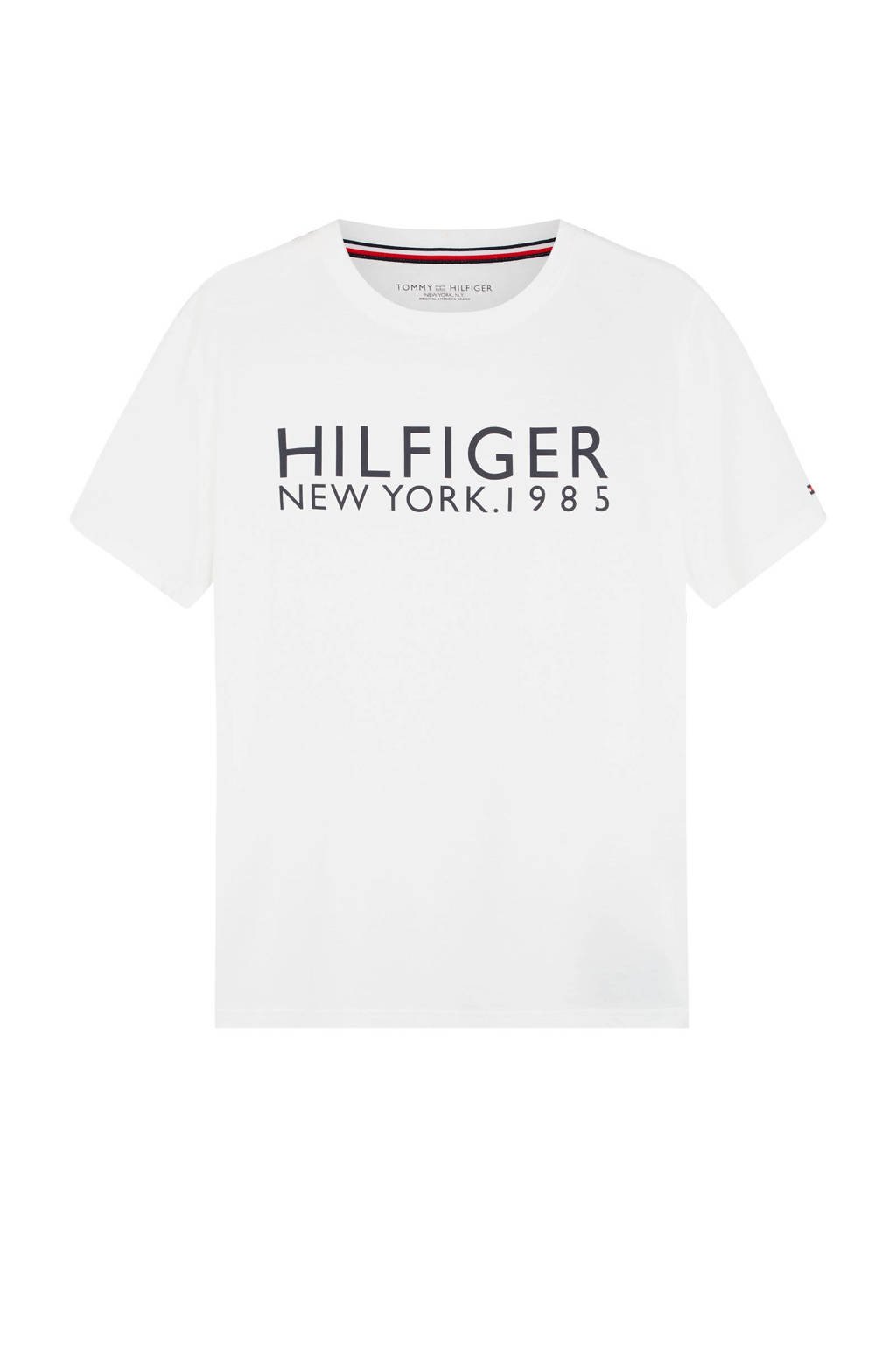 Tommy Hilfiger T-shirt van biologisch katoen wit, Wit