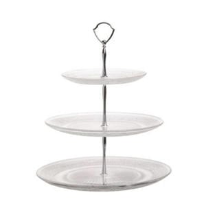 Etagere / Serveertoren Retro - Glas - ø 18, 25 & 29 cm - 3 Laags