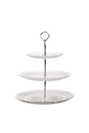 Etagere / Serveertoren Retro - Glas - ø 18, 25 & 29 cm - 3 Laags
