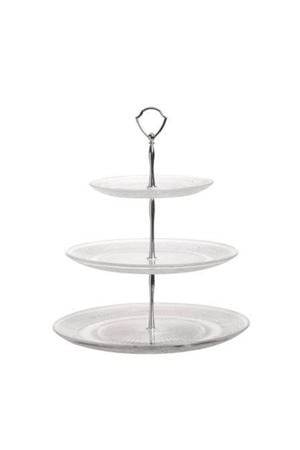 Etagere / Serveertoren Retro - Glas - ø 18, 25 & 29 cm - 3 Laags