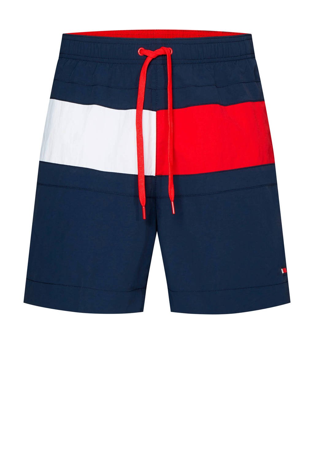 Tommy Hilfiger zwemshort donkerblauw/wit/rood, Blauw