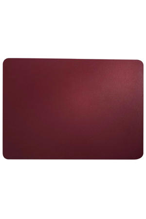 Placemat - Leather Optic Fine - Magnolia - 46 x 33 cm