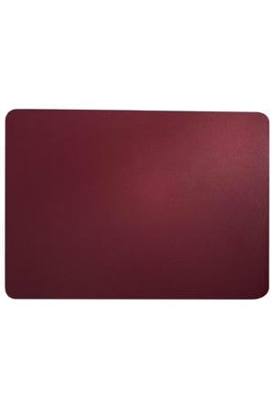 Placemat - Leather Optic Fine - Magnolia - 46 x 33 cm
