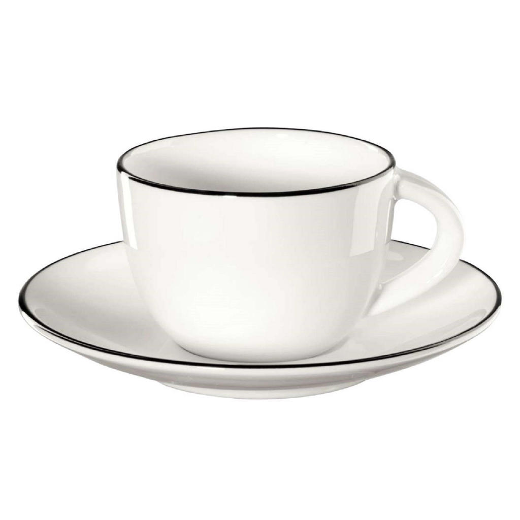 ASA Selection Espressokop en Schotel A Table Ligne Noire 70 ml