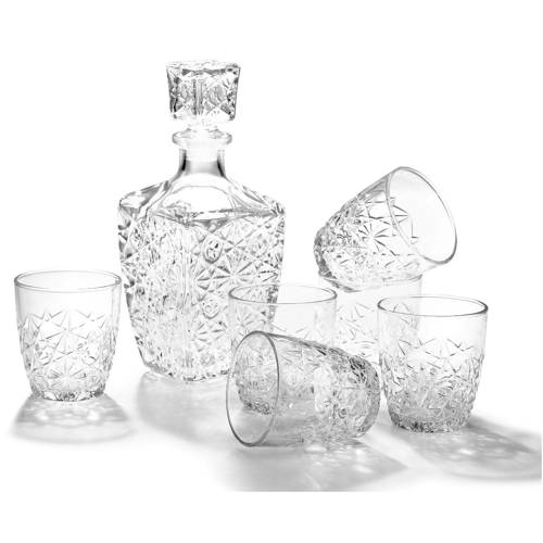 Bormioli Rocco Whiskey Set Dedalo - 7 delige set afbeelding