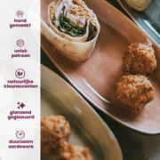 thumbnail: Cosy & Trendy Dessertborden / Tapasborden Streetfood 22.5 x 10 cm - 10 Stuks