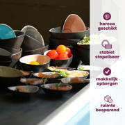 thumbnail: Cosy & Trendy Kleine Schaaltjes / Dipschaaltjes Streetfood 9 x 7 cm / 100 ml - 10 Stuks