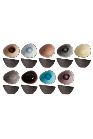 Kleine Schaaltjes / Dipschaaltjes Streetfood 9 x 7 cm / 100 ml - 10 Stuks