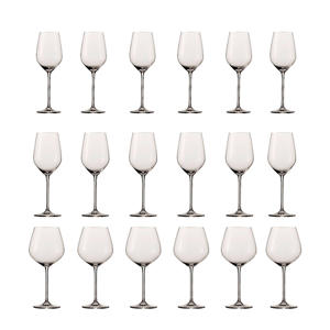 Wijnglazen Fortissimo - Set 18 delig - Witte en Rode Wijnglazen & Gin Tonic Glazen