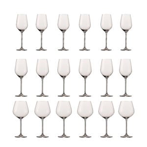 Wijnglazen Fortissimo - Set 18 delig - Witte en Rode Wijnglazen & Gin Tonic Glazen