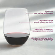 thumbnail: Riedel Rode Wijnglazen O Wine - Pinot / Nebbiolo - 690 ml - 2 stuks