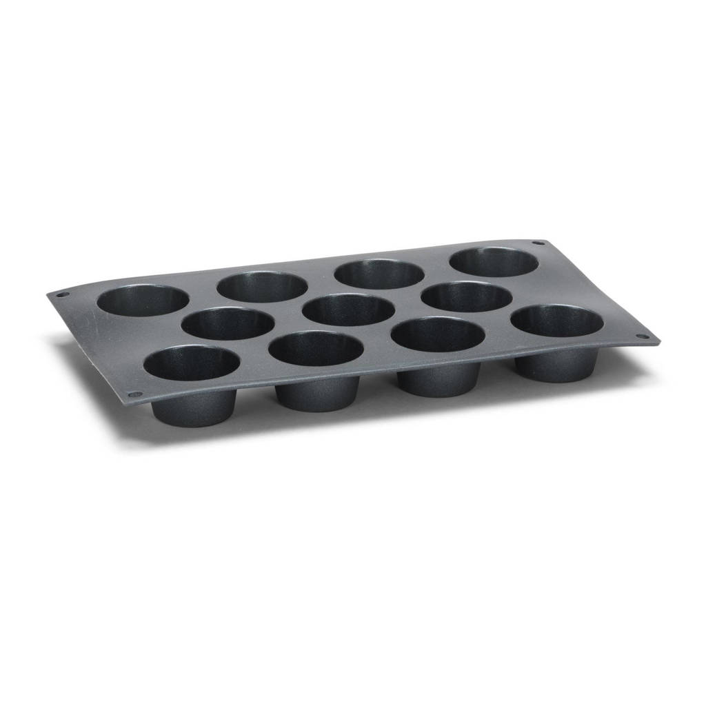 Patisse Mini muffinvorm Starflex 11 Vaks, Zwart