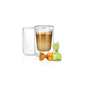 dubbelwandige glazen cappuccino Nero (25 cl) (set van 2) 