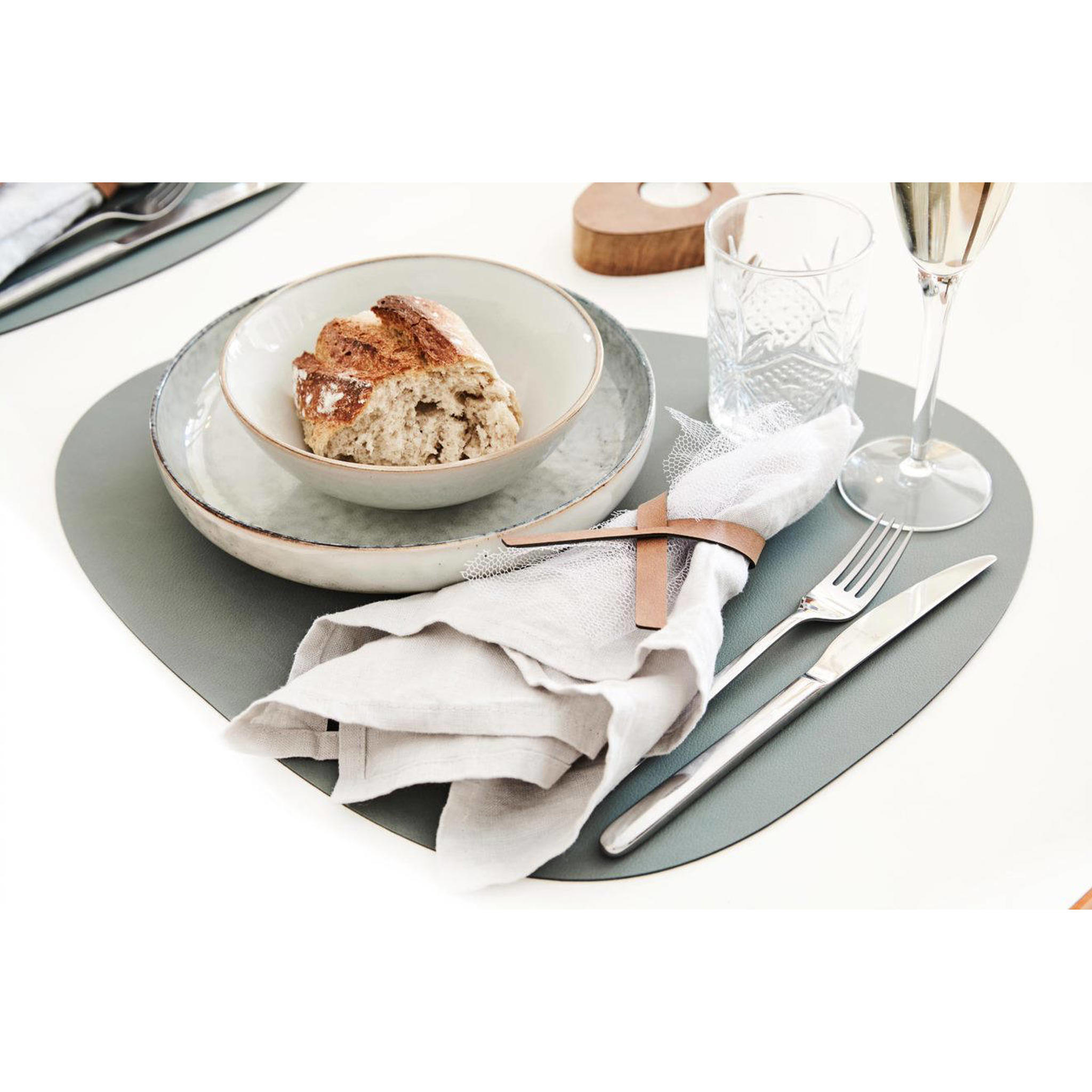 LIND DNA placemat leer Nupo Pastel (37x44 cm) wehkamp