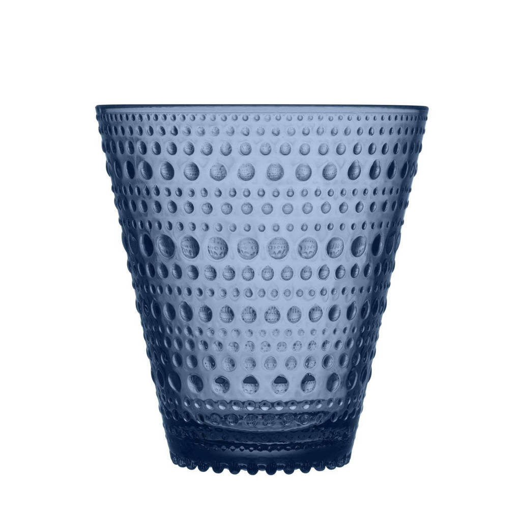 Iittala Kastehelmi glas 30cl regenblauw 2 stuks, Blauw
