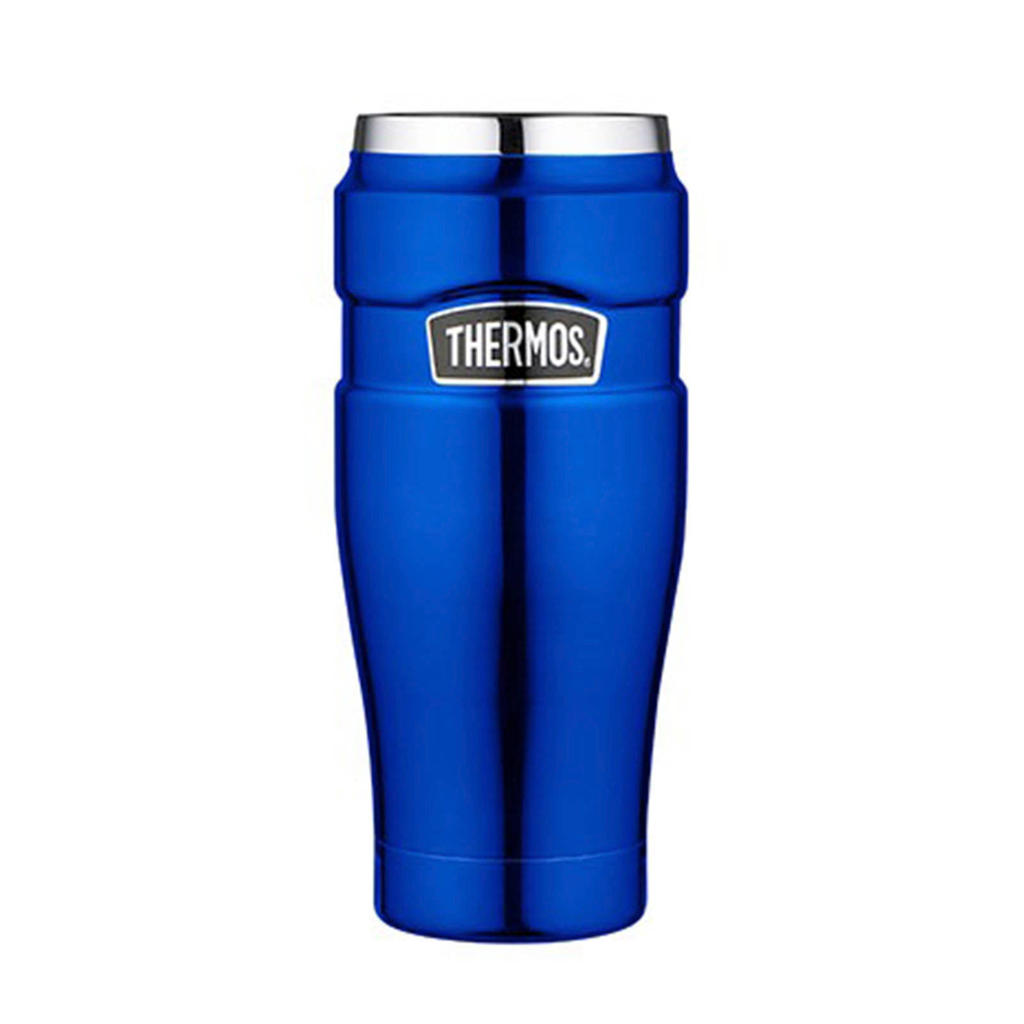 Thermos thermosbeker King metallic blauw 0,47 l