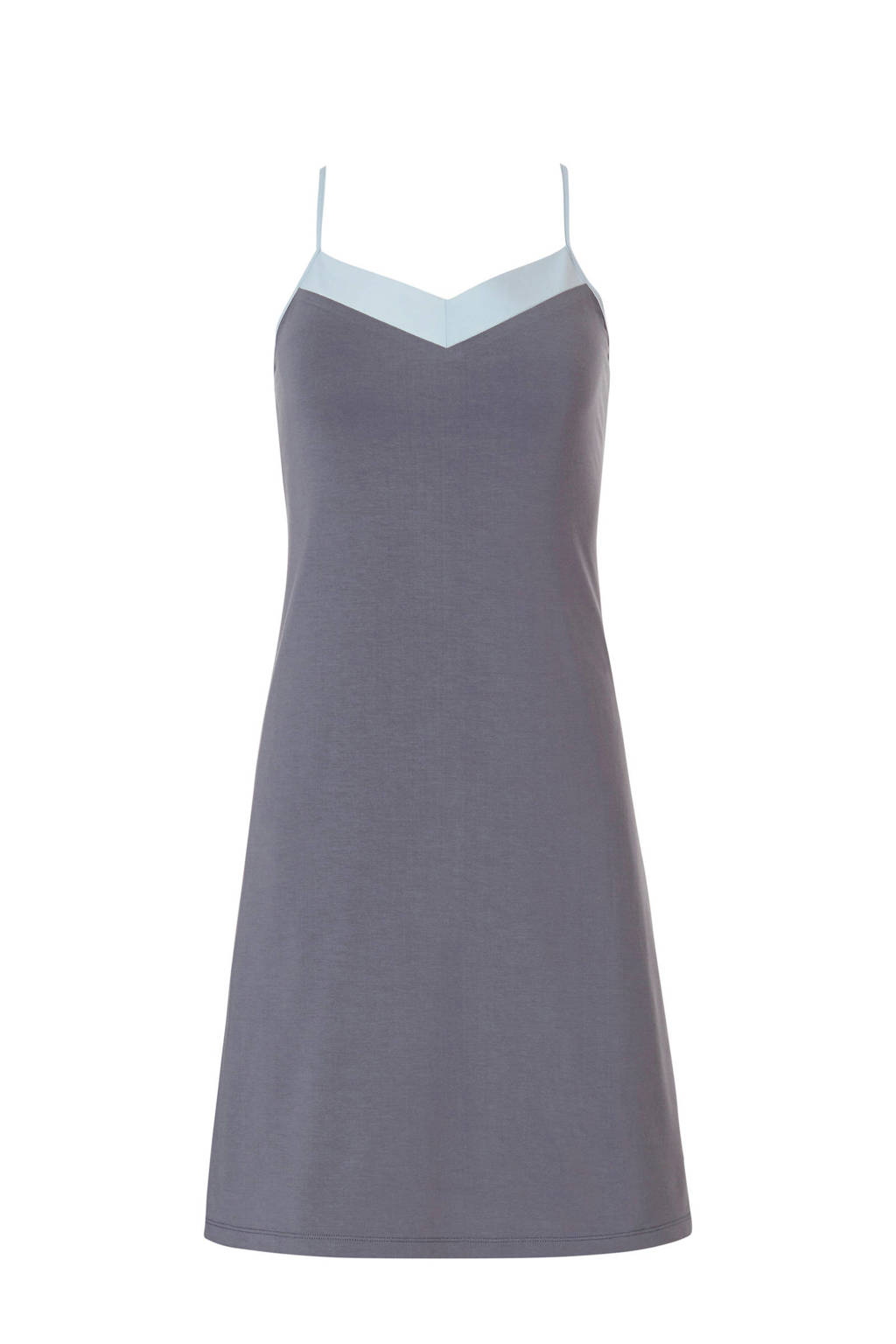 Pastunette nachthemd grijs, Grijs/blauw