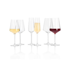 Wijnglazenset Puccini (Rode wijnglazen & Witte Wijnglazen & Champagneglazen) - 18 delige set 